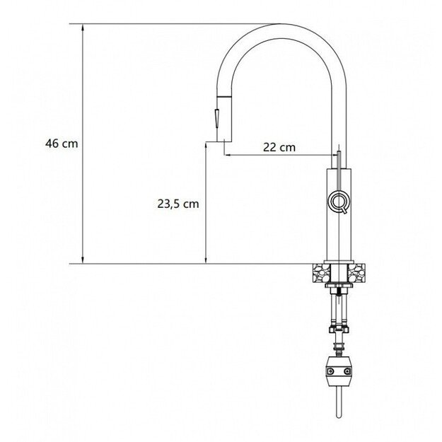 Quadron JENNIFER Q LINE SLIM 3623510_PVDG1, aukso 1