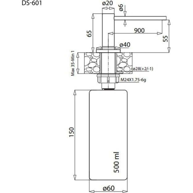 Dozatorius AQUASANITA DS-601 2