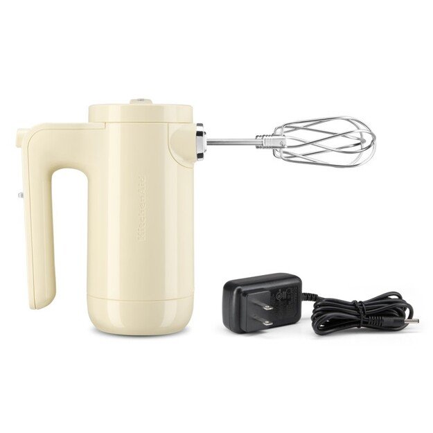 Akumuliatorinis rankinis mikseris KitchenAid 5KHMB732EAC, kreminis 6