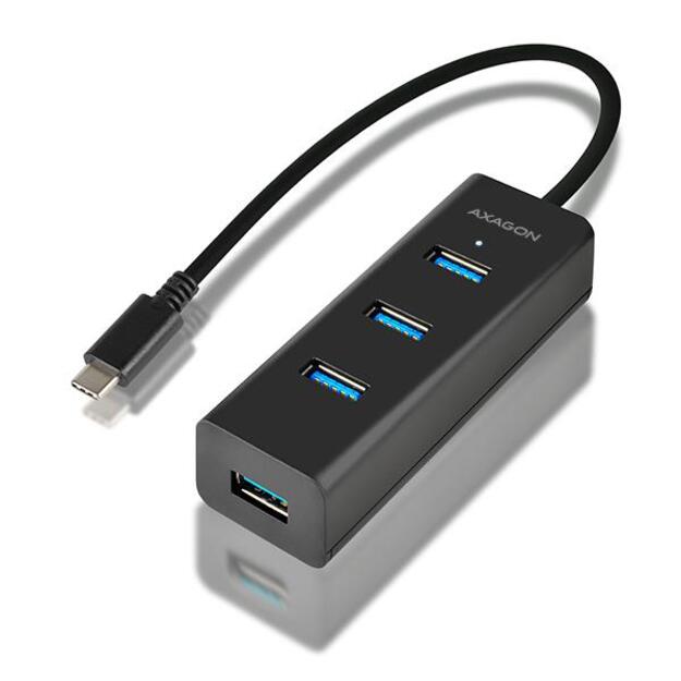 I/O HUB USB-C 4PORT CHARGING/0.4M HUE-S2C AXAGON