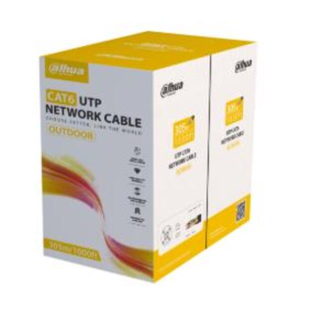 CABLE CAT6 UTP 305M BLACK/PFM920-6UN DAHUA