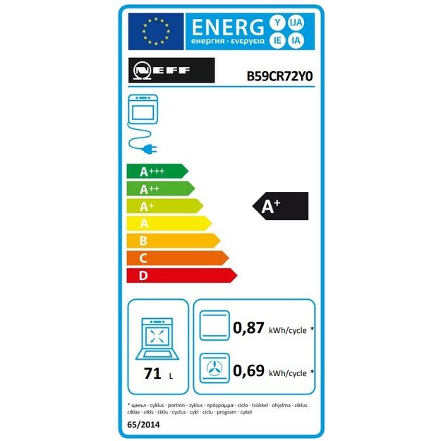 Orkaitė Neff B59CR72Y0 9