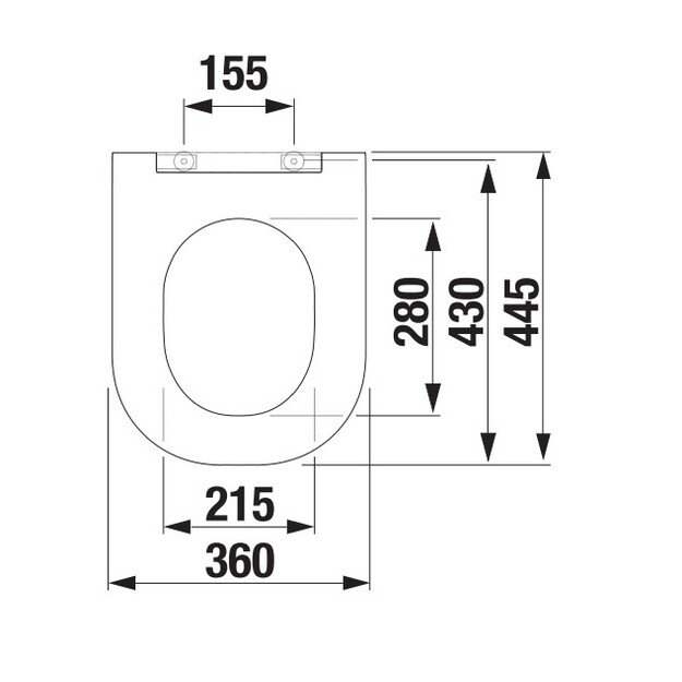Unitazo dangtis Jika Mio Slim Soft Close, balta, H8917160000631 1