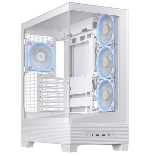 Case|ASUS|ASUS A31 PLUS Case|MidiTower|Case product features Transparent panel|ATX|BTX|MicroATX|MiniITX|Colour White|A31PLUSTGARGBWHITE