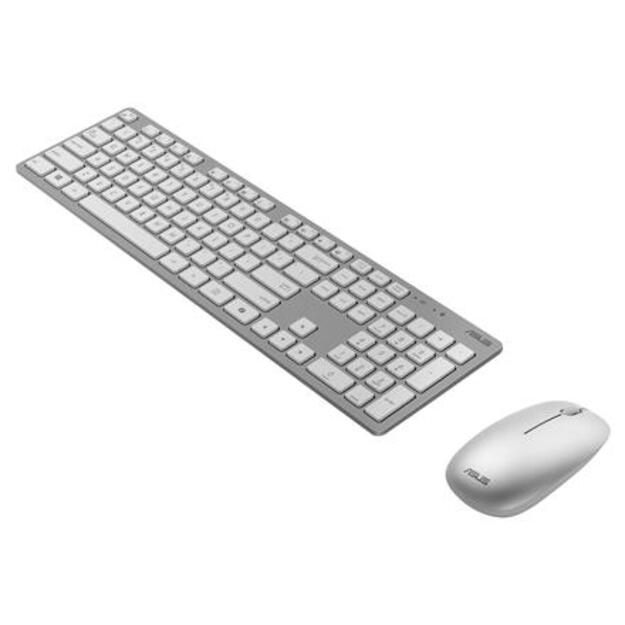 KEYBOARD +MOUSE WRL OPT. W5000/WHITE 90XB0430-BKM3D0 ASUS
