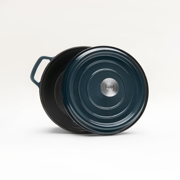 Emaliuotas ketaus puodas su dangčiu 5l GET RED 2