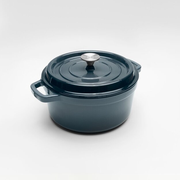 Emaliuotas ketaus puodas su dangčiu 5l GET RED