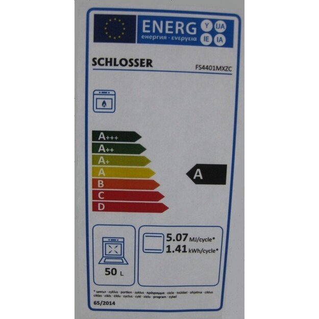 Dujinė viryklė su dujine orkaite Schlosser FS4401MXZC 1