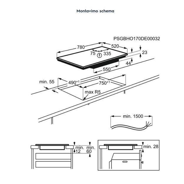 Kaitlentė ELECTROLUX EIV835 11