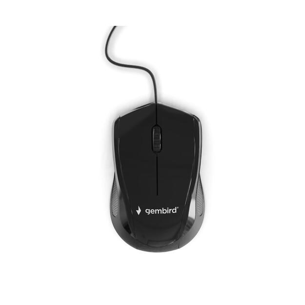 MOUSE USB OPTICAL/BLACK MUS-3B-02 GEMBIRD