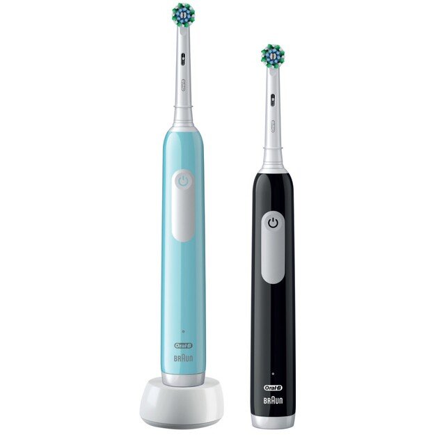 Dantų šepetėlis Oral-B Pro1 Duo blue/black 1