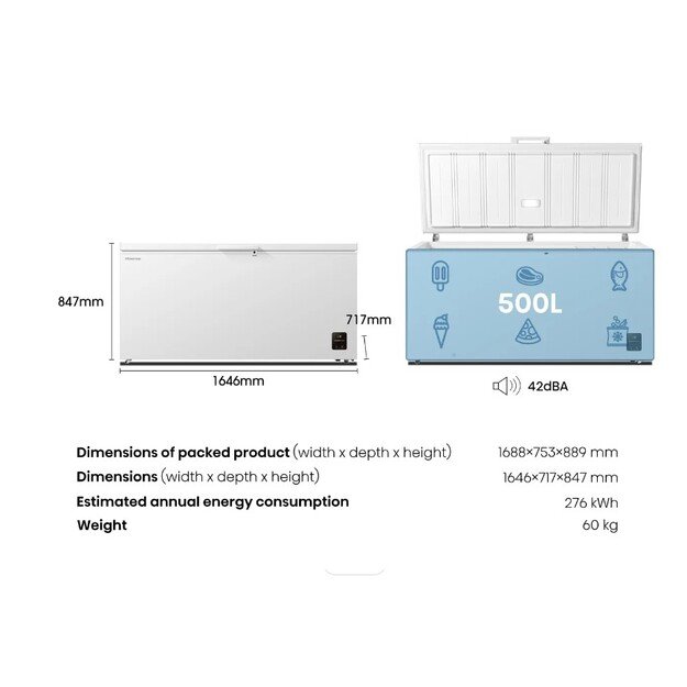 Šaldymo dėžė Hisense FC650D4AWLYE 3