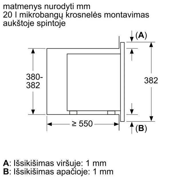 Mikrobangų krosnelė Bosch BFL623MB4 5