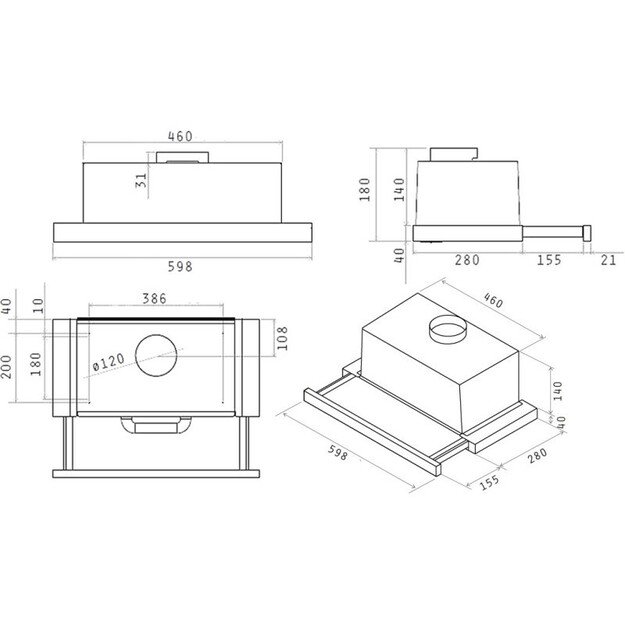 Gartraukis ELICA TT14 LUX BL/A/60, PRF0201276 1