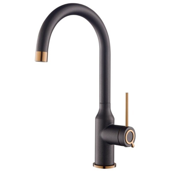 Plautuvės maišytuvas Aquasanita VIDE 5023, 601C Juoda, varis PVD