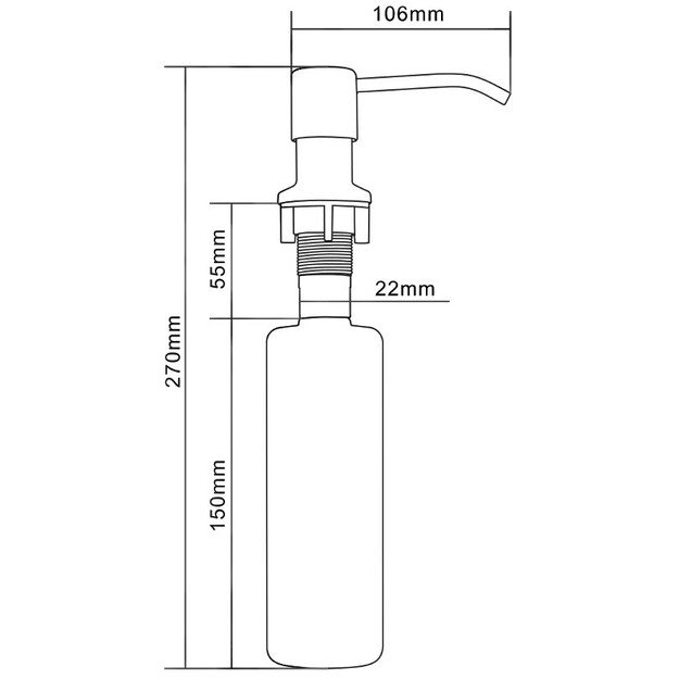 Muilo dozatorius Mexen Oval, 320 ml, Black, 6601320-70 1
