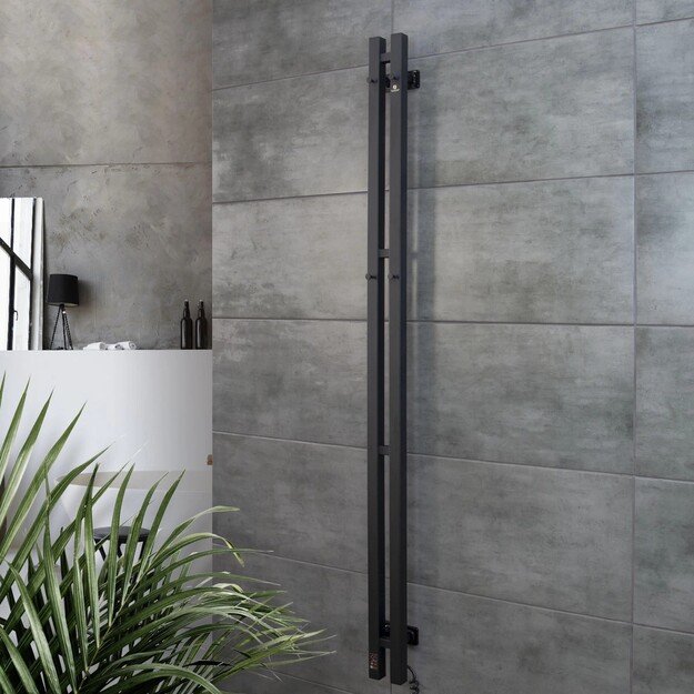 El.rank&scaron;luosčių džiovintuvas Siluet Quadro 90*1500 Sensor de&scaron;inė juodas 12-234053-0915 6