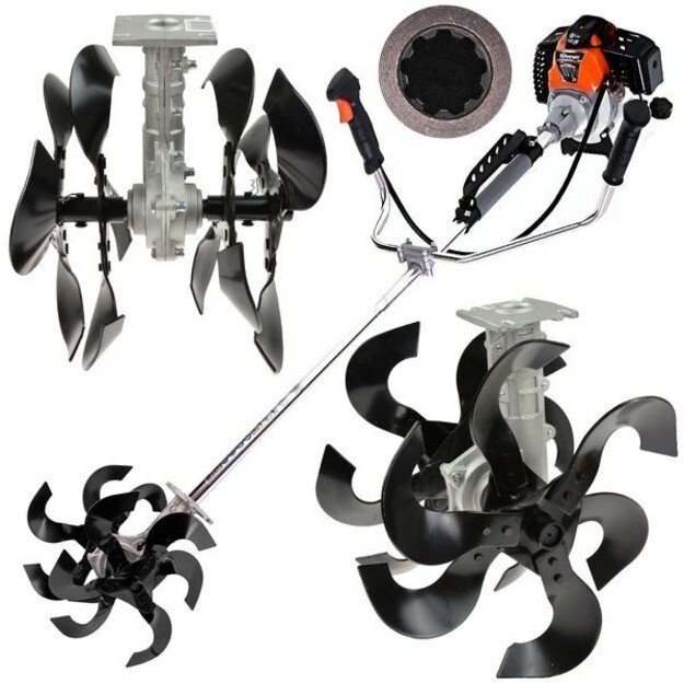 Kultivatoriaus adapteris tvirtinti prie krūmapjovės ar trimerio GEKO G84007 OGR222 1