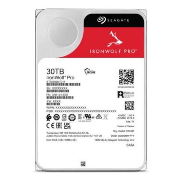 HDD|SEAGATE|IronWolf Pro|30TB|512 MB|7200 rpm|3,5 |ST30000NT011