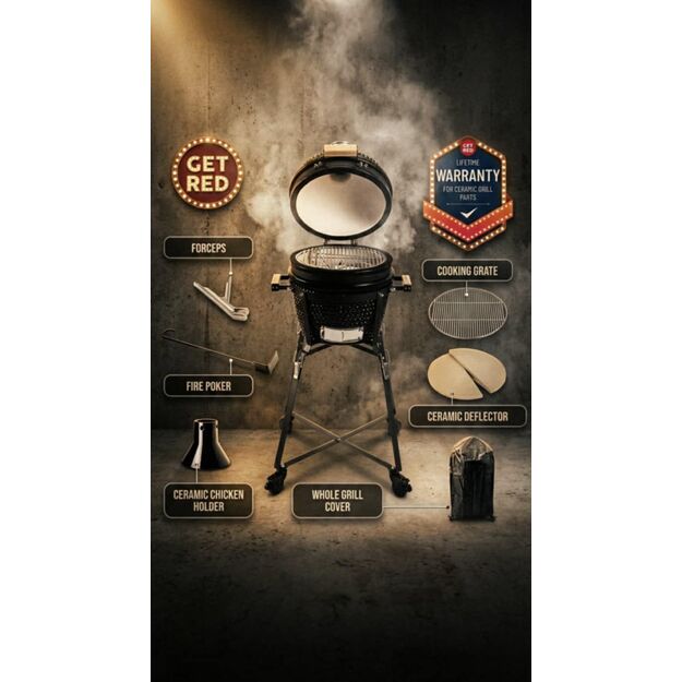Kamado GET RED 16`/40cm