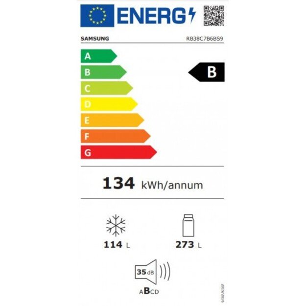 &Scaron;aldytuvas Samsung RB38C7B6BS9/EF 1