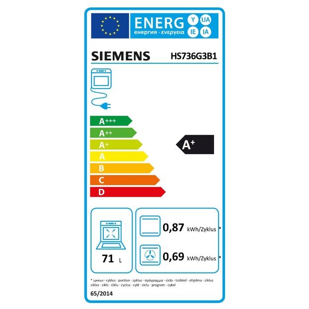 Orkaitė SIEMENS HS736G3B1 1