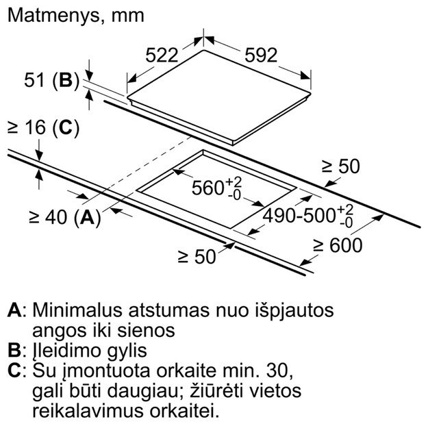 Kaitlentė Bosch PIE611FC5Z