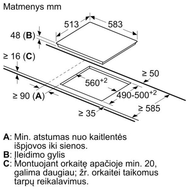 Kaitlentė BOSCH PKE645BB2E