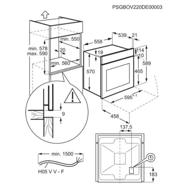 Orkaitė Electrolux EOF3H50BX