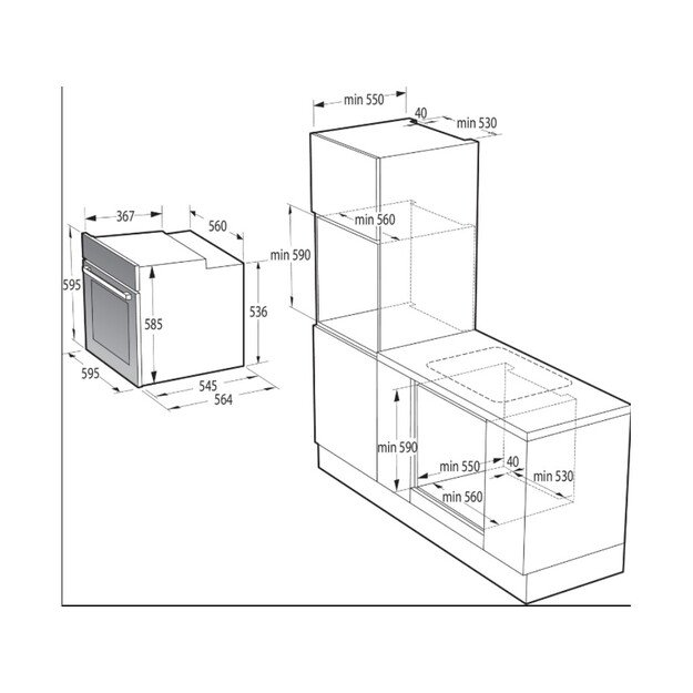 Orkaitė Gorenje BOS6737SYB