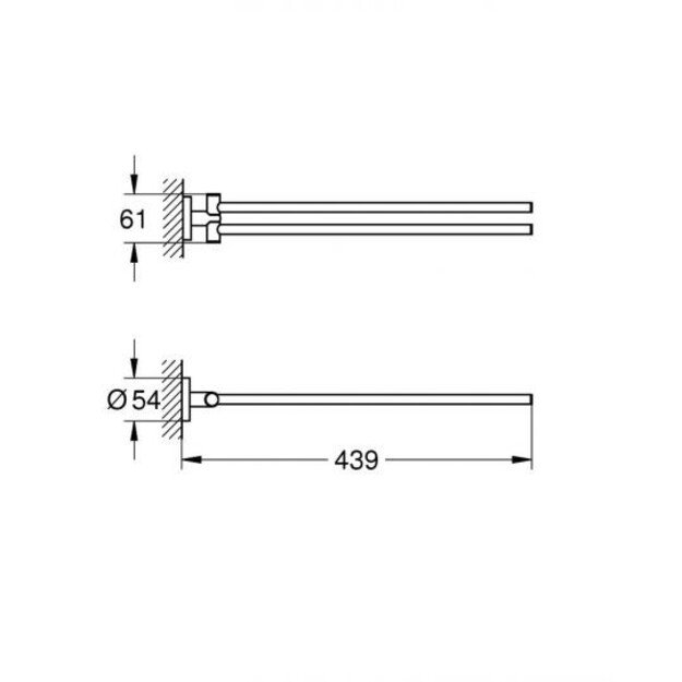 Rankšluosčių laikiklis Grohe Essentials 40371001