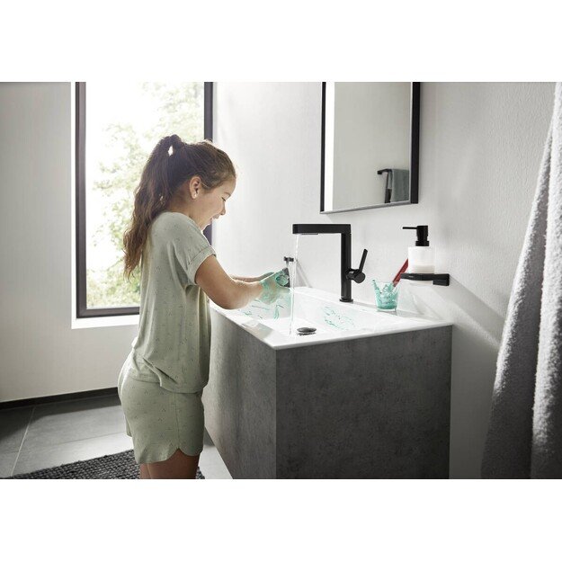 Skysto muilo dozatorius Hansgrohe AddStoris 41745670, juodas matinis