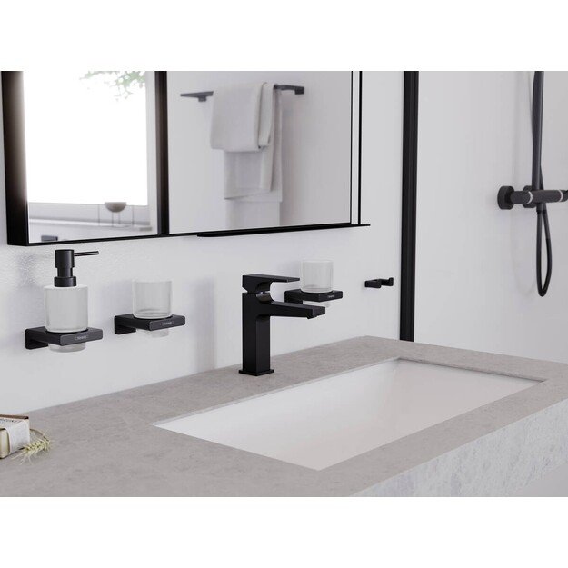 Skysto muilo dozatorius Hansgrohe AddStoris 41745670, juodas matinis