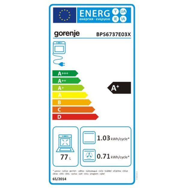 Orkaitė Gorenje BPS6737E03X