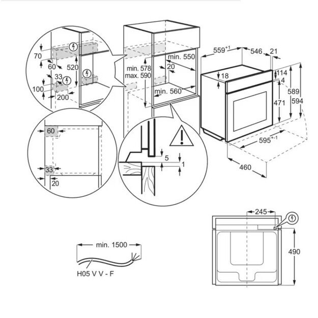 Orkaitė Electrolux KOBBS39X