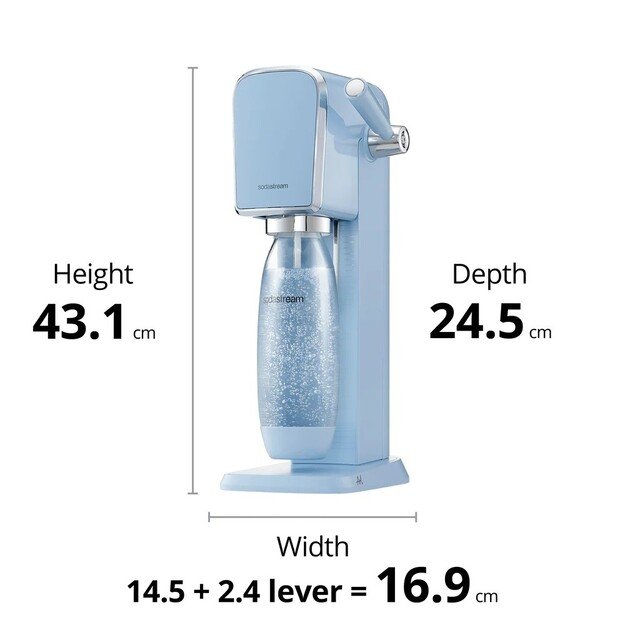 Gazuotų gėrimų gaminimo aparatas SodaStream Art Blue