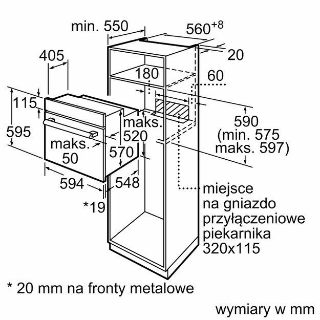 Orkaitė BOSCH HAF113ES1