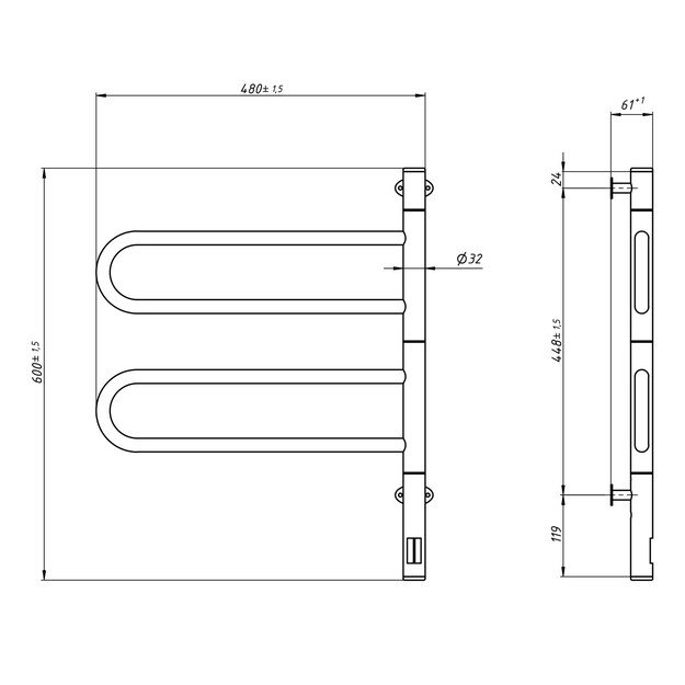 Rankšluosčių džiovintuvas Navin Fouette 480*600 Sensor 12-112033-4860