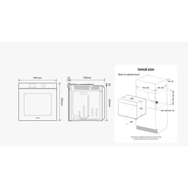 Orkaitė Samsung NV7B7997AAK