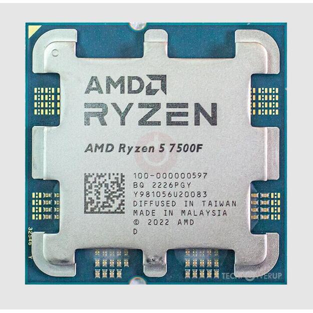 CPU|AMD|Desktop|Ryzen 5|7500F|3700 MHz|Cores 6|6MB|Socket SAM5|65 Watts|OEM|100-000000597