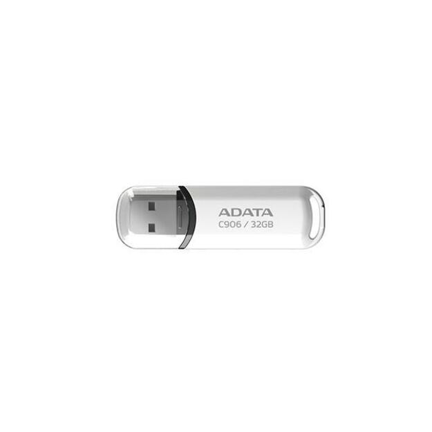 MEMORY DRIVE FLASH USB2 32GB/WHITE AC906-32G-RWH ADATA