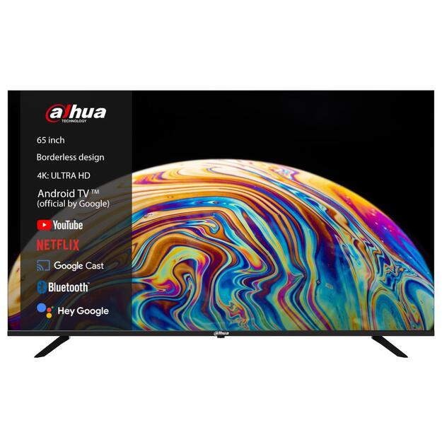 TV Set|DAHUA|65 |4K/Smart|3840x2160|Wireless LAN|Bluetooth|Android TV|Black|DHI-LTV65-SD400