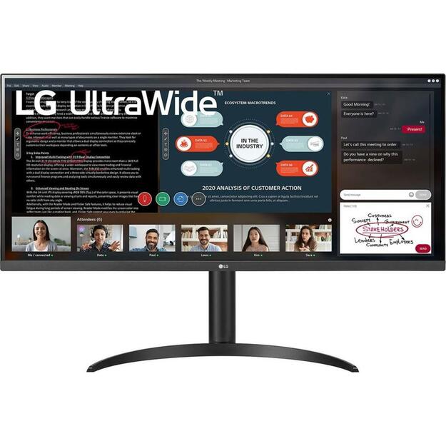 LCD Monitor|LG|34WP550-B|34 |21 : 9|Panel IPS|2560x1080|21:9|60Hz|Matte|5 ms|Height adjustable|Tilt|Colour Black|34WP550-B