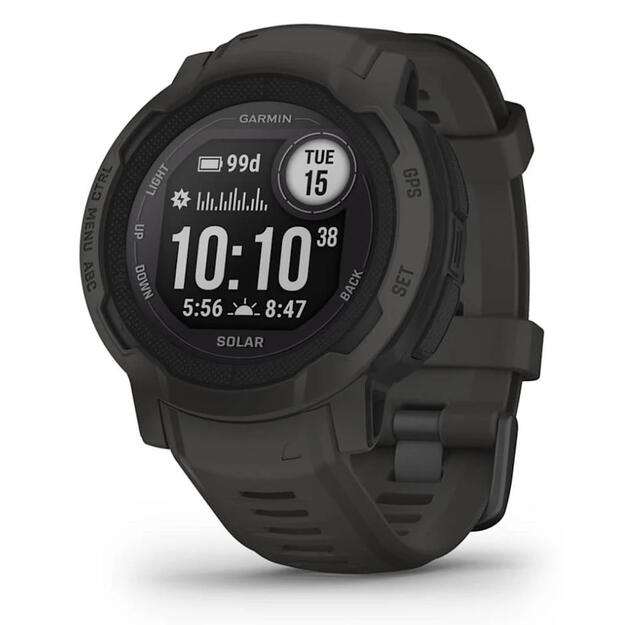 SMARTWATCH INSTINCT 2 SOLAR/GRAPHITE 010-02627-00 GARMIN