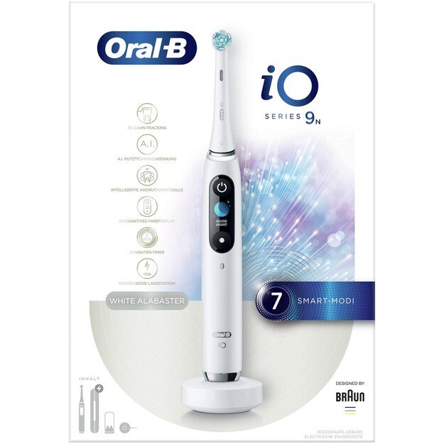 Elektrinis dantų šepetėlis Oral-B iO9 iOM9.1A1.1AD, baltas