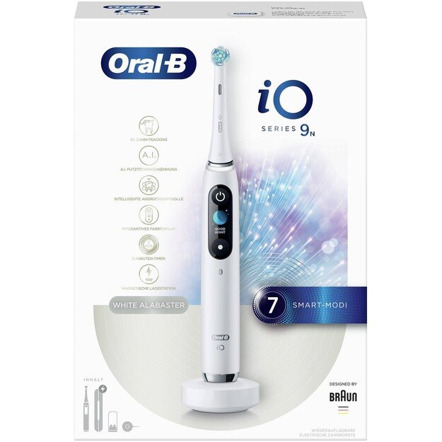 Elektrinis dantų šepetėlis Oral-B iO9 iOM9.1A1.1AD, baltas