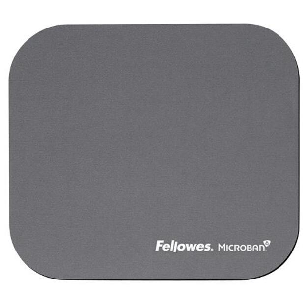 MOUSE PAD MICROBAN/SILVER 5934005 FELLOWES