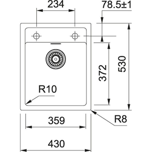 Plautuvė Franke Sirius SID 610-40, 114.0500.012 urban grey