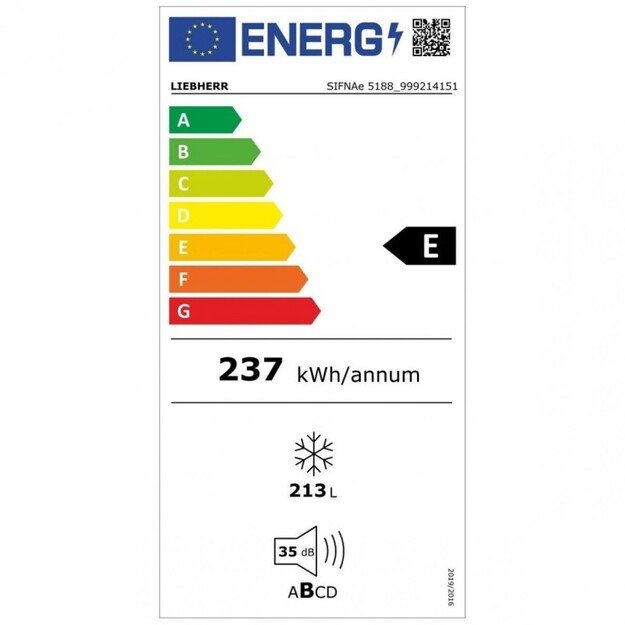 Įmontuojamas šaldiklis Liebherr SIFNAe 5188-617