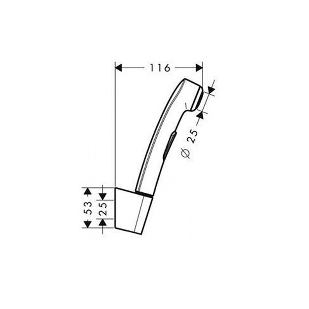 Bide dušelis su laikikliu Hansgrohe 96907670 1